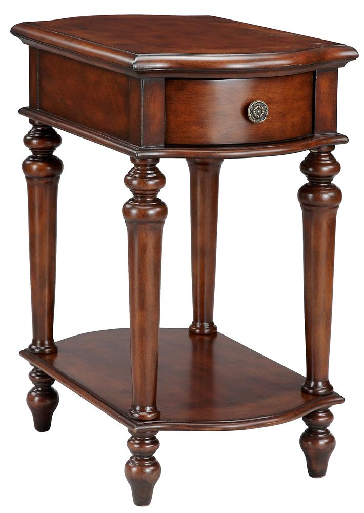 Stein World Accent Tables Chairside Table With 1 Drawer and 1 Shelf and